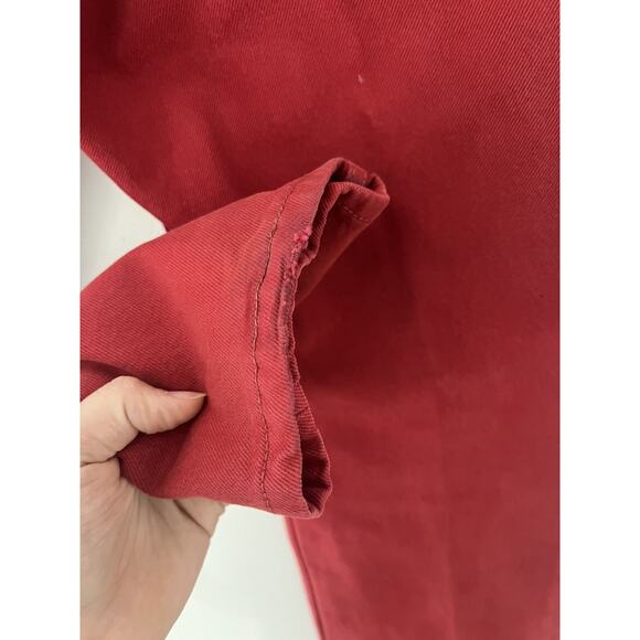 Vintage 80s Levis 501 Jeans Mens 30x30 Regular bright Red Button Fly Made in USA - Picture 4 of 11